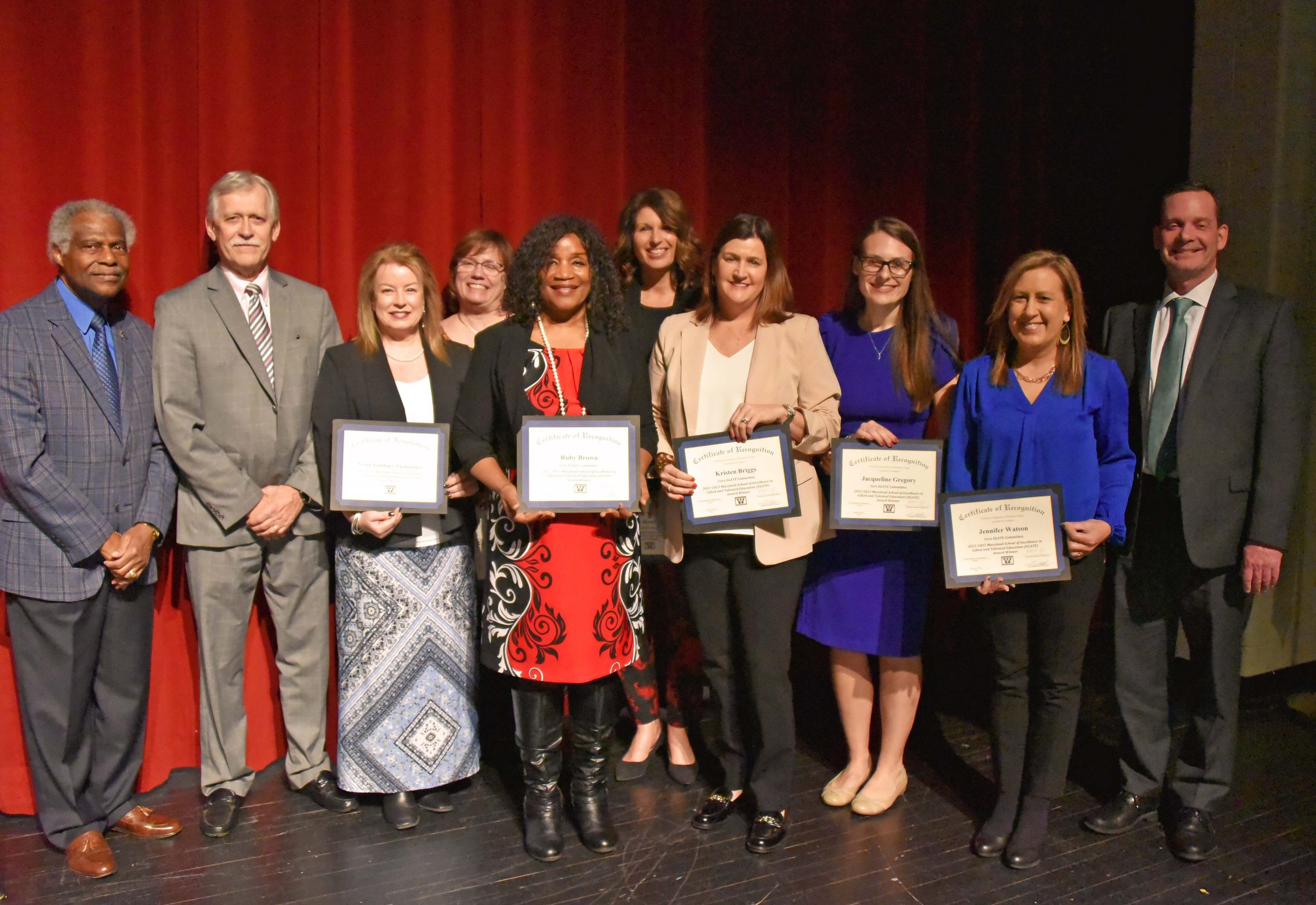 Superintendent, Board of Education Honor Outstanding Students, Staff