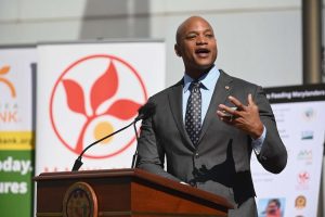 governor wes moore speaking at event