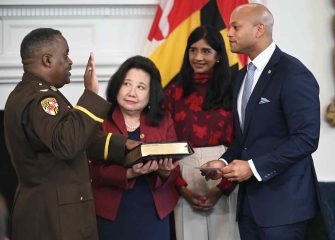 Governor Moore Swears In Lieutenant Colonel Roland L. Butler, Jr. as Superintendent of Maryland Department of State Police