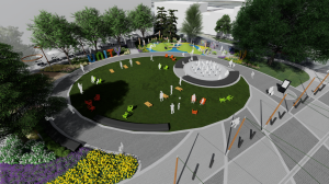 rendering of Salisbury's Unity Square