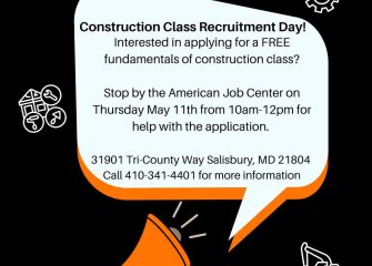 Publicity for a Recruitment Session for the Fundamentals of Construction Training Course