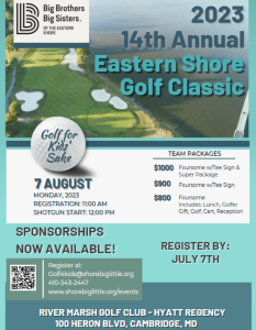 14th annual eastern shore golf classic 2023 flyer