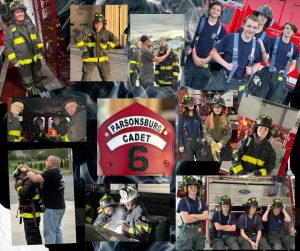 collage of fire company cadets