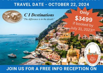 The SACC Presents A 2024 Amalfi Coast Of Italy Travel Opportunity