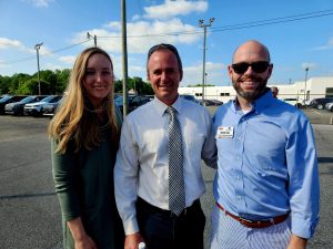 L-R Alyssa Hastings James McAllister and Aaron Guy