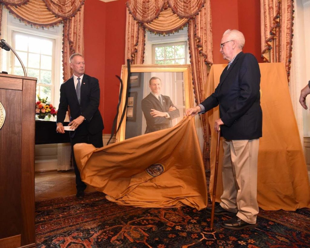 governor martin o'malley unveils self portrait