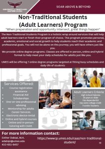 university of maryland eastern shore adult learners program flyer