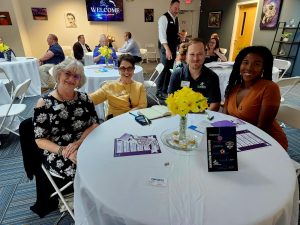 L-R, Cathy Thomas, Hannah Miller, Jermiah Coyne and Diamond Nwaeze