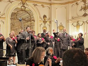 choir singing on stage