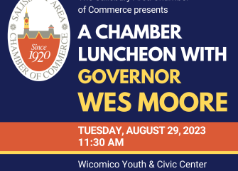 The SACC to Present August 29th Chamber Luncheon with Governor Wes Moore