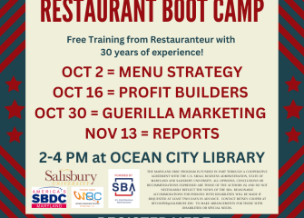 Restaurant Boot Camp Training Offered in Ocean City, Maryland
