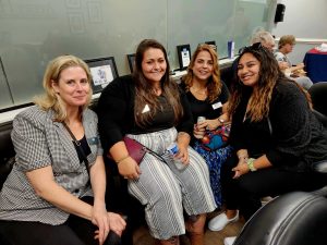 Group of four women at the Avery Hall Business After Hours