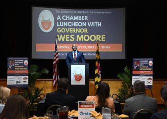 Maryland Governor Wes Moore Speaks at Salisbury Area Chamber of Commerce Luncheon