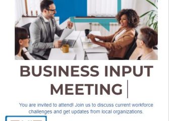 Regional Workforce Partners Host Business Input Meeting