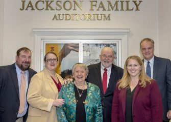 Jackson Family Auditorium of Holloway Hall Naming Honors Long-time SU Supporters