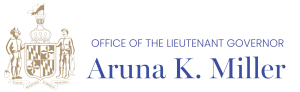 logo for the Office of the Lieutenant Governor Aruna K. Miller