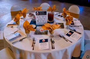 Table at the Annual Awards banquet