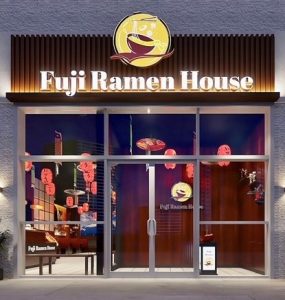 Exterior of the Fuji Ramen House in Salisbury, MD