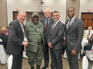 SACC President/CEO Bill Chambers, Vietnam Veteran Albert W. Cooks, former Maryland State Senator Jim Mathias, Maryland Secretary of Housing & Community Development Jake Day, and Maryland Secretary of Veterans Affairs Anthony Woods