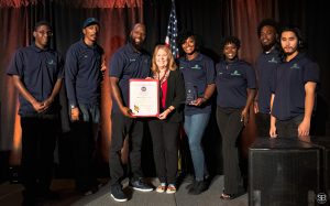 Senator Mary Beth Carozza and the Johnsons Cleaning Services team
