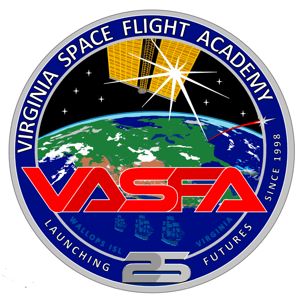 VASFA logo with a satellite orbiting around the Earth