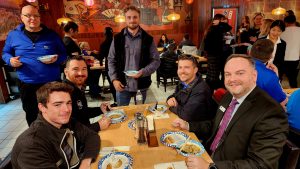 Group of men dining at the Fuji Ramen House