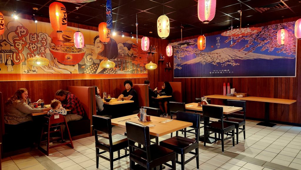 Interior of the Fuji Ramen House in Salisbury, MD