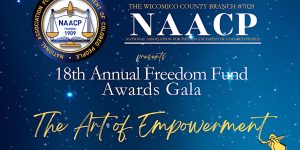 Infographic for the NAACP annual award gala in the winter