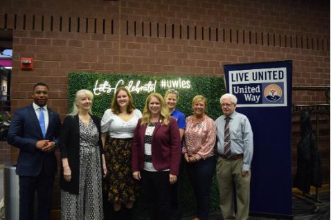 Men and women attending an event at Salisbury University