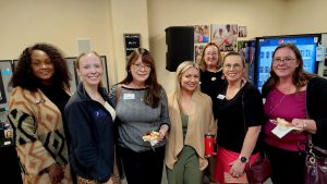 Large group of women at a networking event