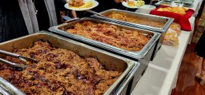 Trays of food at the ribbon cutting for Eastern Shore Primary Care & Wellness