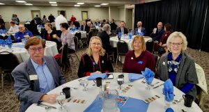 Salisbury Chamber of Commerce members sitting around a circular table