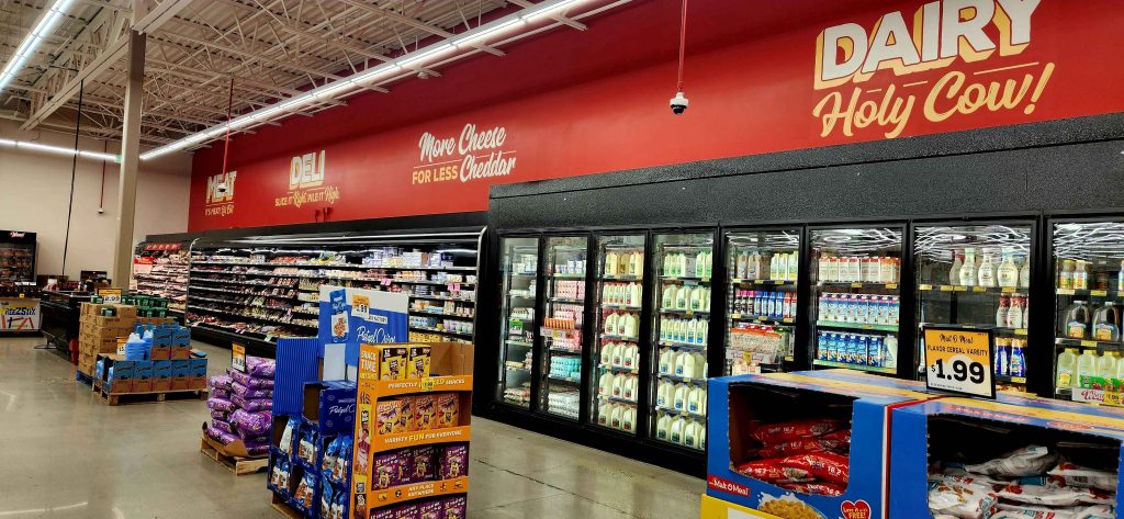 interior of the grocery outlet in Salisbury, MD