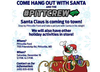 Come Visit Santa at Pittsville Ford!