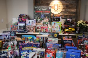 Santa's Open Charity Golf Tournament gift collection