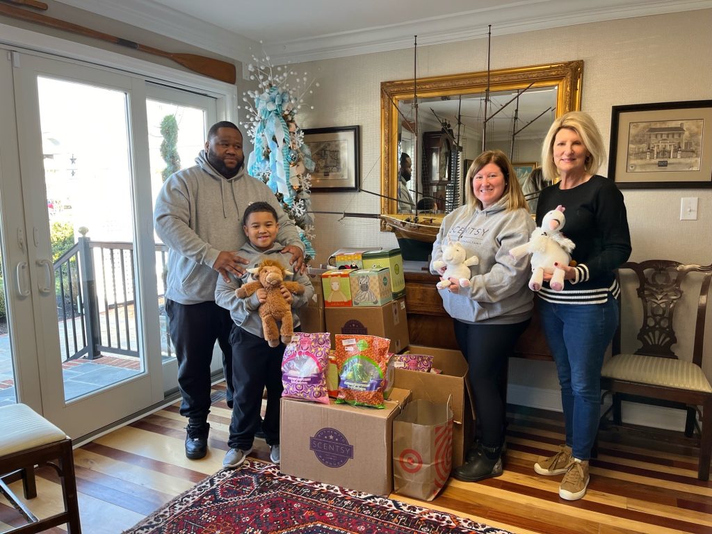 a recent donation to Brooke’s Toy Closet by Amy Brown, a local Scentsy consultant.