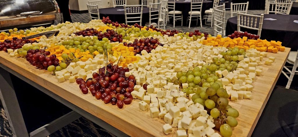 Impressively large charcuterie board at the Coast Chamber Mixer 2024