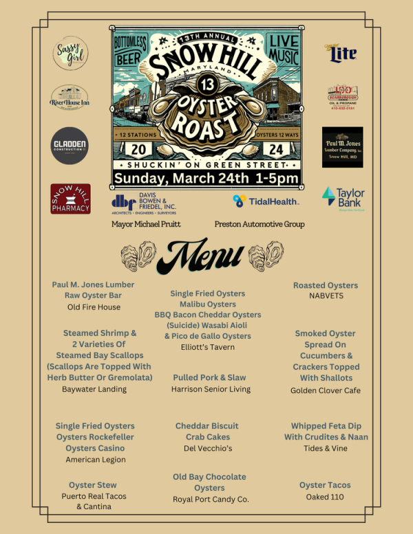 The 13th Annual Snow Hill Oyster Roast SBJ