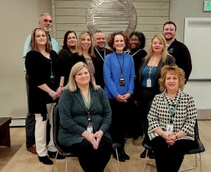 Seated L-R Susan Forrest and Leslie Brown; Standing L-R Leah Evans, Kelly Pullen, Rebecca Kimmons, Suzanne Caputo, Josh Pippin, Rita Mecca, Alexandra Richards, Shiela Pullen and Alex Pullen