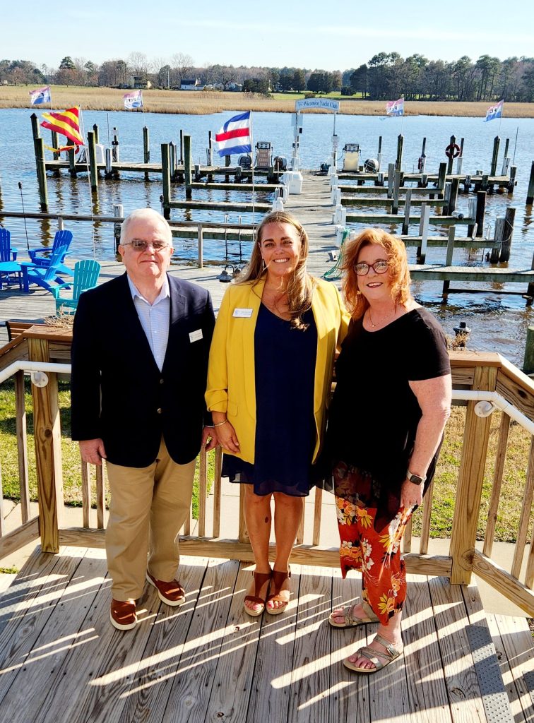 Chamber of Commerce staff attending event at the Wicomico Yacht club