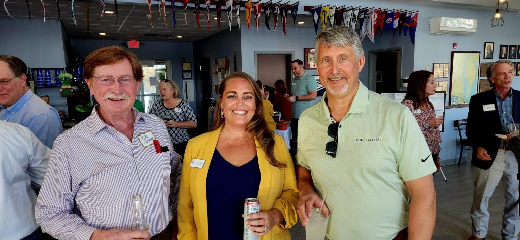Chamber of Commerce staff attending event at the Wicomico Yacht club