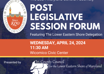 The SACC to Host MD General Assembly Post Legislative Session Forum