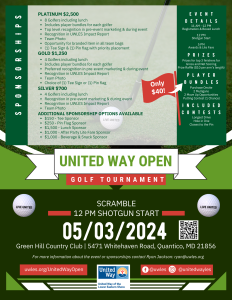 Flyer for Golf event
