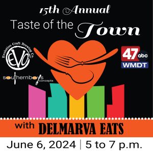 Heart shaped logo for the Taste of the Town event
