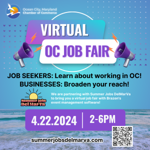 Flyer for a virtual job fair