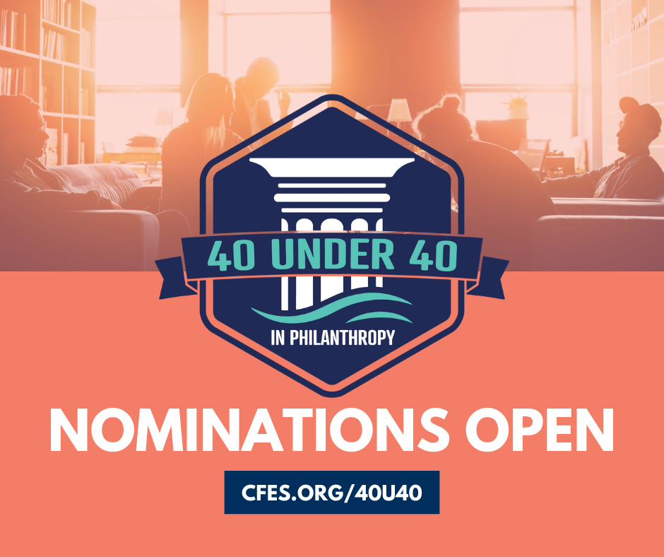 Nominations now open flyer for 40 under 40