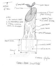 Games Park Sketch of a tree