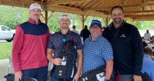 group of men in golf attire