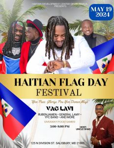 Flyer for Haitian flag day