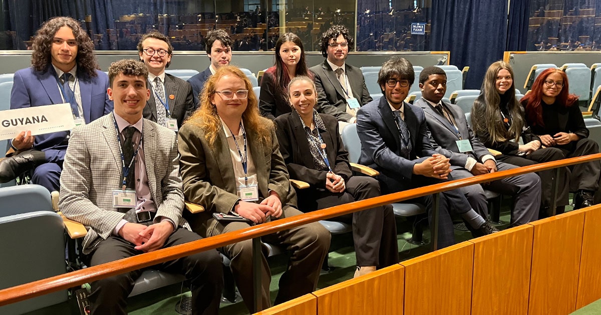 SU Delegation Receives Honorable Mention at National Model UN